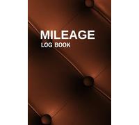Mileage Log Book - Orange Leather Look Tracker for Cars & Business Use: Luxury-Style Vehicle Mileage Tracker | Track Odometer, Fuel & Trips | 6x9 Logbook with Notes & Owner Info