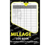 Mileage Log Book: Track Your Trips, Mileage, and Expenses for Work or Personal Use