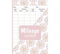 Mileage Log Book: Vehicle Mileage Log for Women| Track Odometer for Business Driving, Rideshare, and Taxes | Perfect 6x9-inch Size, 120 Pages | Cute Floral Cover