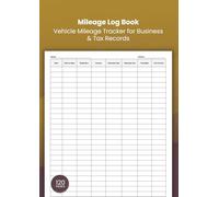 Mileage Log Book: Vehicle Mileage Tracker for Business, Self Employed & Tax Records | Travel Log (A4): Track Business Travel, Mileage, Fuel & Journey Details Easily