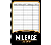 Mileage Log Book: Vehicle Mileage Tracker for Taxes, Self-Employed & Small Business Use (108 Pages, 6"x9")