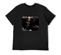 Miles Davis Kind of Blue Men's T-Shirt Unisex Black Cotton Print tee Shirts M