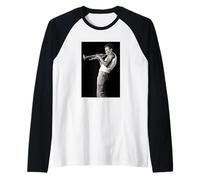 Miles Davis MD100 Tanglewood 1970 Foto de David Gahr Camiseta Manga Raglan