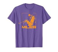 Miles Davis Plays in Shades Camiseta, Hombre, Morado Jaspeado, XL