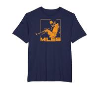 Miles Davis Plays in Shades Camiseta, Hombre Tallas Grandes, Azul Marino, 4X Alto