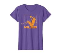 Miles Davis Plays in Shades Camiseta, Mujer, Morado Jaspeado, XL
