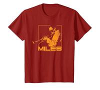Miles Davis Plays in Shades Camiseta, Niños, Arándano, 8 años