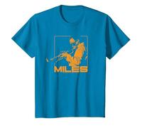 Miles Davis Plays in Shades Camiseta, Niños, Zafiro, 8 años