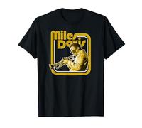 Miles Davis Retro Trompeta Dorada Camiseta