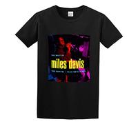 Miles Davis The Best of Miles Davis The Capitolblue Note Years Men's T-Shirt Unisex Black Cotton Print tee Shirts XL