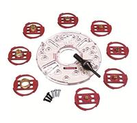 Milescraft 1201 Juego de placa base y bujes para enrutadores medianos