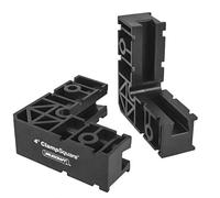 Milescraft 4010 Abrazaderas cuadradas de 4 pulgadas, abrazadera de esquina de 90 grados, cuadrados de posicionamiento/montaje para pequeños proyectos, cajas de joyería, cajas, etc., color negro