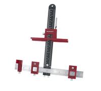 Milescraft Plantilla de hardware 1340: guía de taladro ajustable para instalar rápidamente manijas de gabinete/cajón, pomos y tiradores. Plantilla de hardware de gabinete, plantilla de guía de