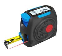 MiLESEEY Cinta Métrica Láser 3 en 1, Medidor de Distancia Láser Digital, Telémetro Láser de Cinta Métrica Recargable, Láser 40m, Cinta 5m x 19 mm, para Medir Distancia, Área y Volumen