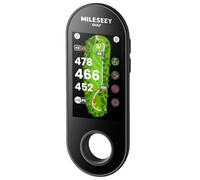 MILESEEY GeneSonic Go Telémetro GPS de Golf Portátil | 43k+ Campos Precargados, Detección Automática de Hoyos, Pantalla Táctil, Batería 10H, Imán, Distancias a Obstáculos y Greens