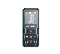 MILESEEY Medidor de Distancia Láser UZ S6 de 50 M con Pantalla LCD Retroiluminada y Nivel de Burbuja. Ideal para Medir en Casa.