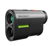 MiLESEEY Telémetro de golf recargable de 1000 metros con banda magnética, precisión ± 0,5 m, bloqueo de pines de bandera rápida de 2 segundos con vibración de pulso con interruptor de presión (negro)