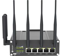 Milesight UR75-500GL-G-W 5G Router Industrial, GPS, Nore, 1x RJ45 WAN/4x RJ45 LAN Conector, 2.4GHz/5GHz