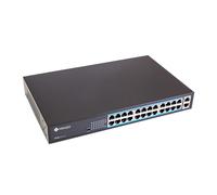 Milesight Switch PoE industrial 400W | Switch Ethernet PoE+ de 24 puertos para redes industriales MS-S0224-GL