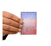 MilesMagic Magician's Colour Change Card Gimmick on Bicycle Rider Back Illusion Magic Trick (solo 1 tarjeta), rojo a azul