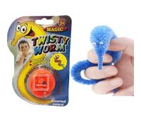 MilesMagic Magician's Twisty Worm Gimmick | Cuerda de hilo invisible comandando divertidos gusanos peludos en movimiento en cuerda invisible de primer plano truco de magia | 1 pieza color aleatorio