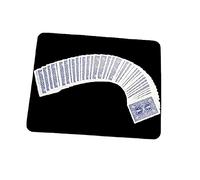 MilesMagic Tapete de cartas de mago para jugar a cartas, póquer, rutinas de monedas, trucos y actuaciones de primer plano de trucos de magia | Hecho de terciopelo, suave y ligero (negro)