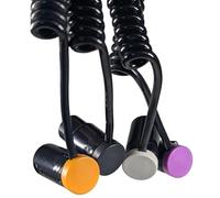 Milestock 4 cables en espiral de bajo perfil XLR hembra a XLR macho de ángulo ajustable de 3 pines para dispositivos de sonido 302, 552, 633, 688, 788T, mezclador, Zaxcom, Zoom F8, 20 pulgadas, negro