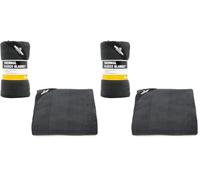 Milestone - Manta de Forro Polar para Camping, Color Antracita (Paquete de 2)