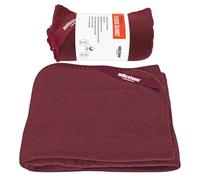 Milestone - Manta térmica de forro polar, tela suave al tacto, capa extra acogedora para viajes y días fuera, 120 x 150 cm (borgoña)