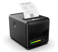 Milestone P80E POS Impresora de recibos, impresora térmica USB de 80 mm con cortador automático y alertas audiovisuales, impresoras de restaurantes de cocina con cajón de efectivo USB Ethernet
