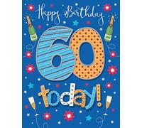Milestone - Tarjeta de cumpleaños para edades de 60 m, 8 x 6 pulgadas, Regal Publishing