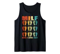 Milf Divertida, Me encantan los pies, Fetichismo de pies Camiseta sin Mangas