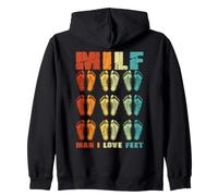 Milf Divertida, Me encantan los pies, Fetichismo de pies Sudadera con Capucha