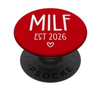 Milf EST 2026 Milf Mom Upgraded Milf 2026 Milfin Ain't Easy PopSockets PopGrip Adhesivo