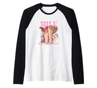 Milf Hombre Amo Pies Divertido Sexy Inapropiado Sucio Adulto Camiseta Manga Raglan