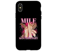 Milf Hombre Amo Pies Divertido Sexy Inapropiado Sucio Adulto Carcasa para iPhone X/XS