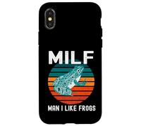 Milf Hombre Me Gustan Ranas Divertido Rana Anfibio Papá Broma Carcasa para iPhone X/XS