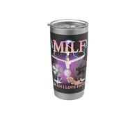 MILF Man I Love FansFunny Ironic Acronym Joke Vaso térmico de acero inoxidable de doble pared