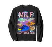Milf Man I Love Fish Funny Ironic Acronym Joke Sudadera