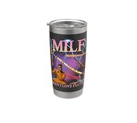 MILF Man I Love Flutes Funny Ironic Acronym Joke Vaso térmico de acero inoxidable de doble pared