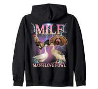 Milf Man I Love Fowl Funny Ironic Acronym Joke Sudadera con Capucha