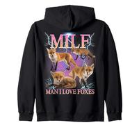 Milf Man I Love Foxes Funny Ironic Acronym Joke Sudadera con Capucha