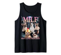 Milf Man I Love Frenchies Funny Ironic Acronym Joke Camiseta sin Mangas