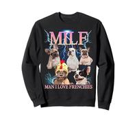 Milf Man I Love Frenchies Funny Ironic Acronym Joke Sudadera