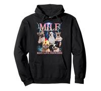 Milf Man I Love Frenchies Funny Ironic Acronym Joke Sudadera con Capucha