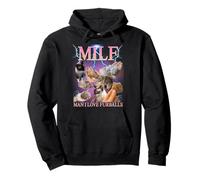 Milf Man I Love Furballs Funny Ironic Acronym Joke Sudadera con Capucha