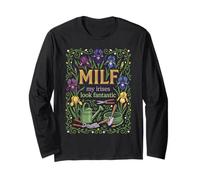 Milf Mi Iris Mira Fantástico Jardinero De Flores Humor Manga Larga