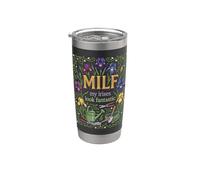 MILF Mi Iris Mira Fantástico Jardinero De Flores Humor Vaso térmico de acero inoxidable de doble pared