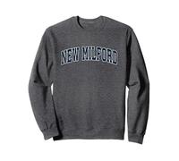 Milford Connecticut CT Vintage Sports Design Navy Design Sudadera