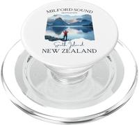 Milford Sound Fjord Senderismo Souvenir Turístico Vacaciones Hombres Niños PopSockets PopGrip para MagSafe
